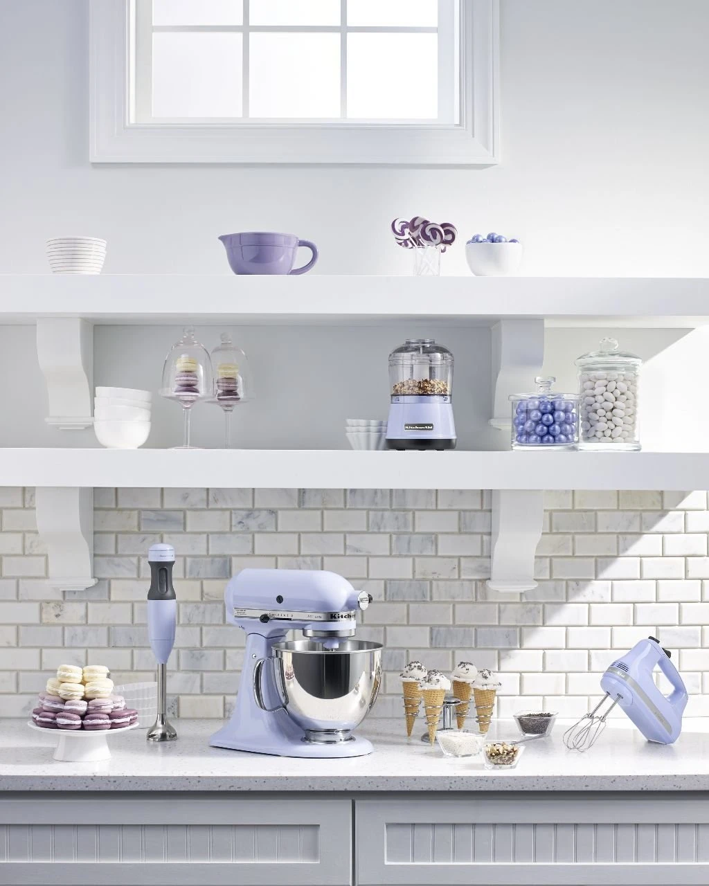 KitchenAid 5-Quart Artisan Tilt-Head Stand Mixer | Lavender Cream 7 KitchenAid 5-Quart Artisan Tilt-Head Stand Mixer | Lavender Cream - Image 5