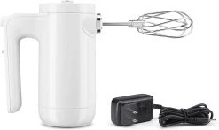 KitchenAid 7-Speed Cordless Hand Mixer | White -KitchenAid Sales rechargeable cordless hand mixer white