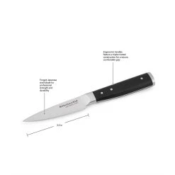 KitchenAid Gourmet Forged 3.5" Paring Knife With Sheath | Serrated 8 KitchenAid Gourmet Forged 3.5" Paring Knife With Sheath | Serrated -KitchenAid Sales serrated dimensions