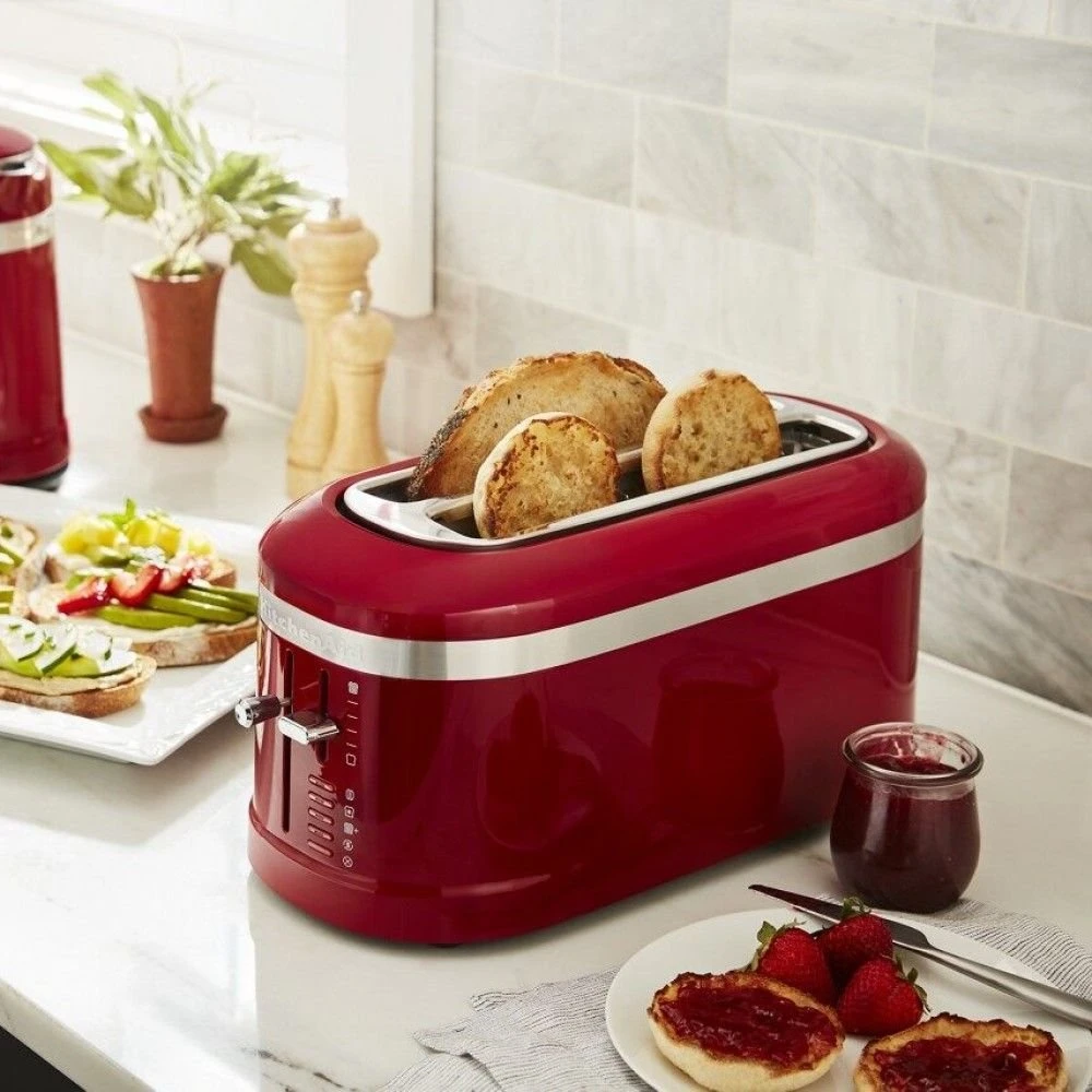 KitchenAid 4-Slice Long Slot Toaster With High-Lift Lever | Empire Red 4 KitchenAid 4-Slice Long Slot Toaster With High-Lift Lever | Empire Red - Image 2