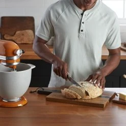 KitchenAid 5-Quart Grey Speckled Ceramic Bread Bowl With Baking Lid | Fits 4.5-Quart & 5-Quart KitchenAid Tilt-Head Stand Mixers -KitchenAid Sales set talent p210505kp 003z