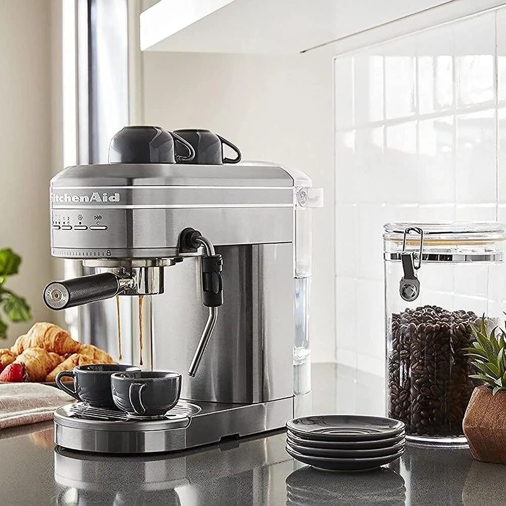 KitchenAid Semi Auto Metal Espresso Maker | Brushed Stainless Steel 7 KitchenAid Semi Auto Metal Espresso Maker | Brushed Stainless Steel - Image 5